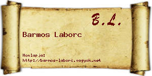 Barmos Laborc névjegykártya